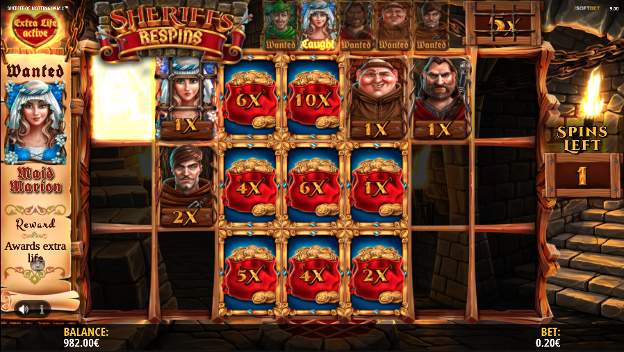sheriff of nottingham wanted spins